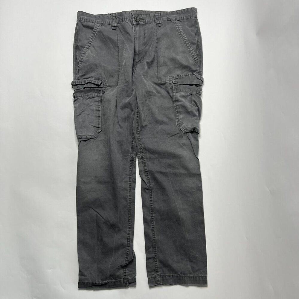 True Religion Men’s Cargo Pants – Size 38 Gray Pre-Owned
